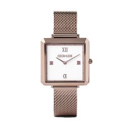 Coeur de Lion horloge Square Briljant White 7625-70-1128