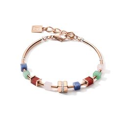 Coeur de Lion armband rosé Big CUBE 5058-30-1561