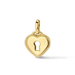 Geelgouden harthangertje met sleutelgat