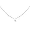 Witgouden anker schakelketting met diamantje 0,05ct