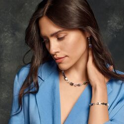 Coeur de Lion 4905-10-0705 edelstenen swarovski blauw groen