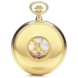 Royal London verguld zakhorloge sierrandje half hunter