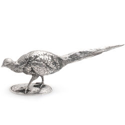 Zilveren strooivogel fazant Zaanlandse Zilversmederij 1973
