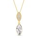 Spark Thalia necklace verguld crystal NCDG422815C