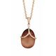 Tatiana Fabergé rosévergulde hanger bruin kristal P1151BR Olga lijn