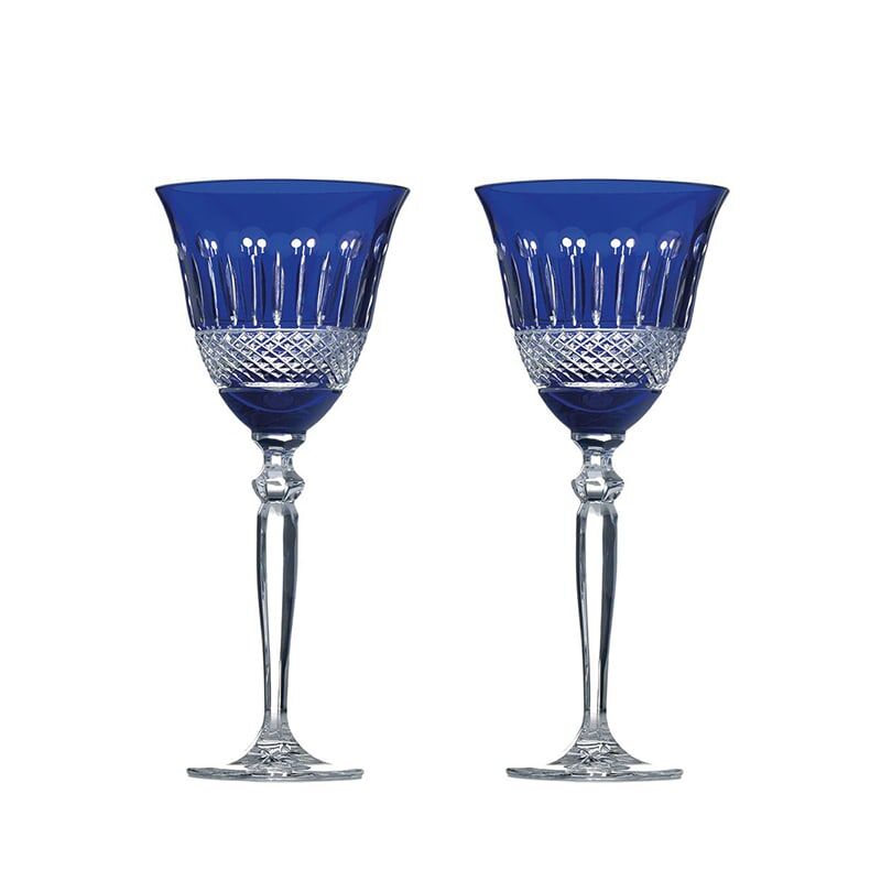 Couscous Stereotype het is nutteloos Blauw kristallen wijnglazen - Tsars Collection Hermitage collectie