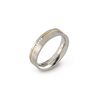 Boccia Titanium ring vergulde lijn met diamanten 0149-04