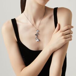 Zilver collier met vlinders Giovanni Raspini 7545