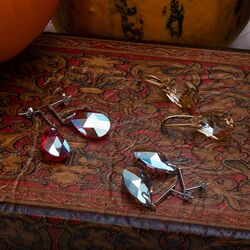 Spark vergulde Classic Drop oorbellen Golden Shadow