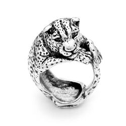 Giovanni Raspini zilveren ring Luipaard 8682