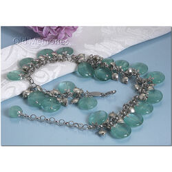 Zilveren collier met fluorite van Luisa della Salda