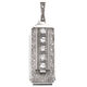 Paltina hanger met briljant geslepen diamant 1930
