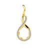 MY iMenso verguld medaillon Goccy Treccia met zirkonia