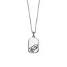D for Diamond zilveren hanger met raket P4440