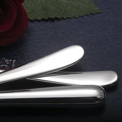 Schiavon zilveren kindermesje Moderno