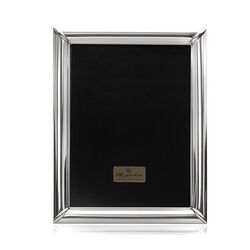 Zilveren fotolijst met breed montuur 15 x 10 cm