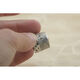 zilveren duimring  antieke vingerhoed
