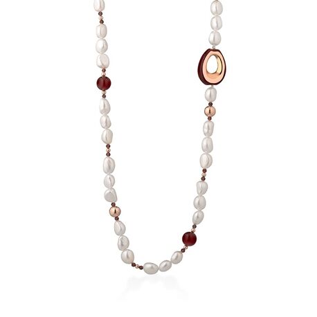Leluen collier LGNK382.2 rood agaat