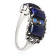 Zilveren ring lapis lazuli en opaal