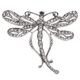 Zilveren broche en hanger libel in de stijl van Rene Lalique van Timeless Classics by GL