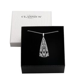 GL Timeless zilveren hanger met kristal aan ketting