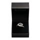 Witgouden diamanten ring met groen amethist