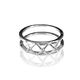 MY iMenso zilveren keramiek cross ring 28072