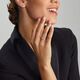 Geelgouden ring met blokken patroon