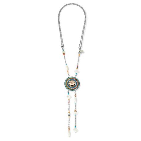 Coeur de Lion Amulet Boho Multi collier multicolor spring