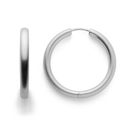 Bastian Inverun gematteerde zilveren oorringen 26 mm