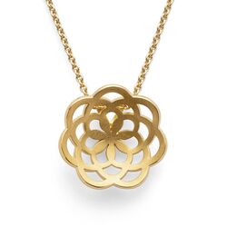 Bastian Inverun verguld zilver hanger Lotus