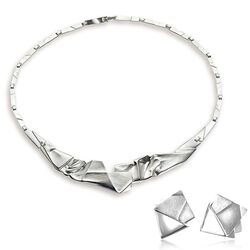 Zilveren sieradenset Origami van Lapponia
