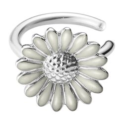 Georg Jensen Daisy earcuff wit emaille madeliefje
