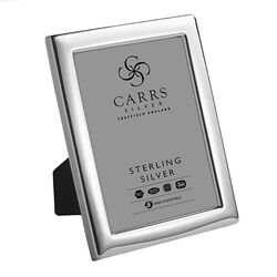 Carrs zilveren fotolijst breed montuur PR4 velours achterzijde direct graveerbaar