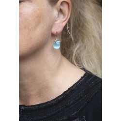 Tatiana Fabergé oorbellen licht blauw