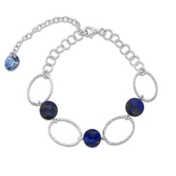 Spark armband Crystalactite Bermuda Blue met lapis lazuli