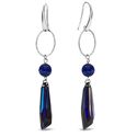 Spark oorbellen Lapis Lazuli Crystalactite Bermuda Blue
