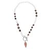 Zilveren ketting Rhodonite van Spark