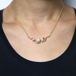 Verguld zilveren set Happy Bow lang van Rabinovich