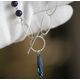 Spark necklace Lapis lazuli N6017BB8LL