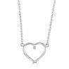 Little Star Heart hanger met diamantje volwassen LSN0368