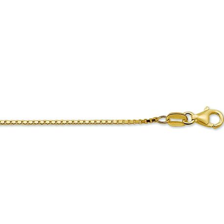 Venetiaans geelgouden collier 1,3 mm