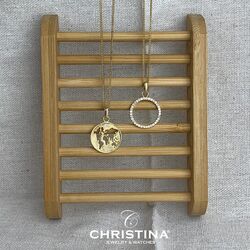 Christina vergulde hanger The World 680-G65