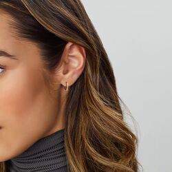 Roségouden oorringen 13,5 mm