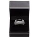 Zilveren markasiet ring met onyx pareltjes markasiet