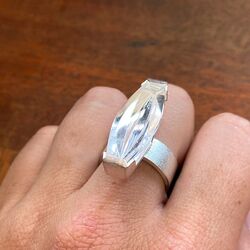 Lapponia ring met bergkristal Luminoso 650777