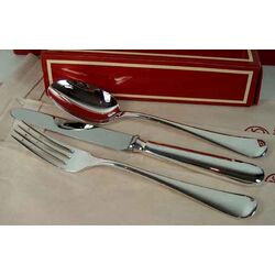 Zilveren dessertlepel model Glad 16cm Schiavon zilversmeden Italie