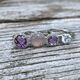 Zilver ring met amethist en zirconia