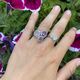 Zilver ring met amethist en zirconia
