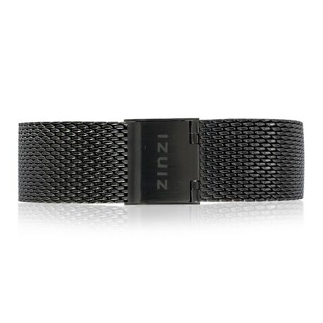 Zinzi horlogeband zwart staal mesh RETBAND14